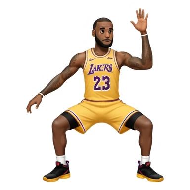 lebron james twerking sticker