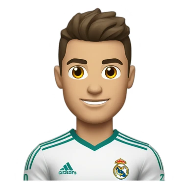 Cristiano Ronaldo in real Madrid kit sticker
