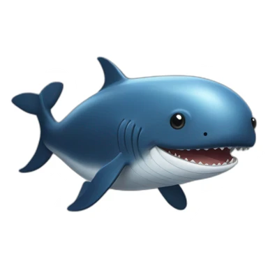 Baleine sur chien sticker