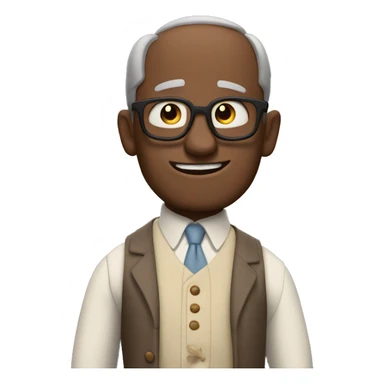 Mr. Andersen face from inside out movie emoji sticker