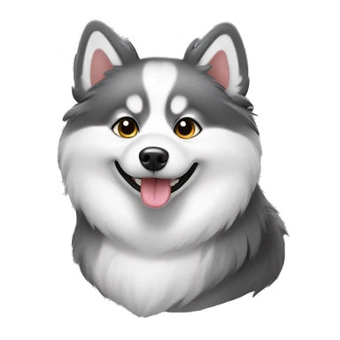 Dapple pomsky sticker