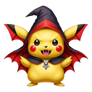 pikachu-ghostface vampire sticker