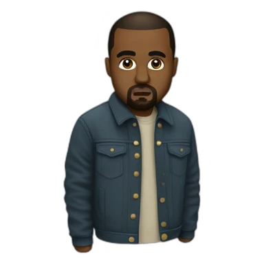 kanye west in belgrad sticker