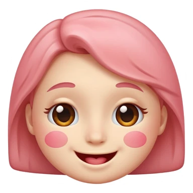 Why blushing emoji face sticker