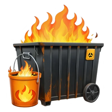 Dumpster fire sticker
