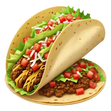 Wet juicy taco sticker