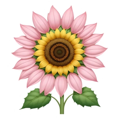 light pink sunflower sticker
