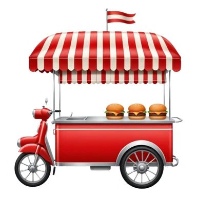 burger stall four wheel sticker