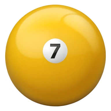 billiard ball 7 number sticker