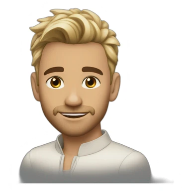 kinglsey ben-adir handsome short hair sticker