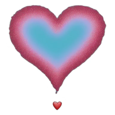 Heart on water sticker