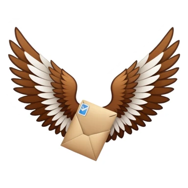 mail wings sticker