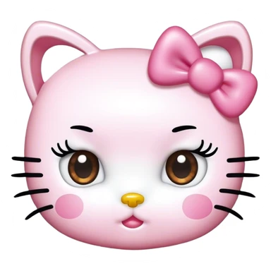  hello Kitty SANRIO, with an eyelash spoolie sticker