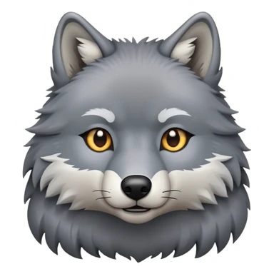 wolf with a square body sticker