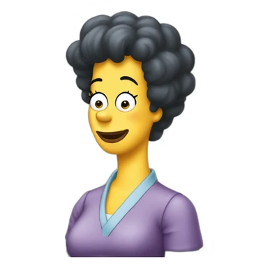 Marge Simpson contente sticker