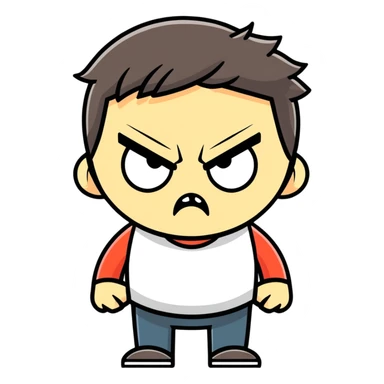 Angry me  sticker