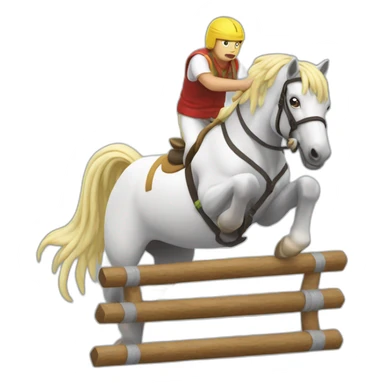  Cheval bai obstacle sticker