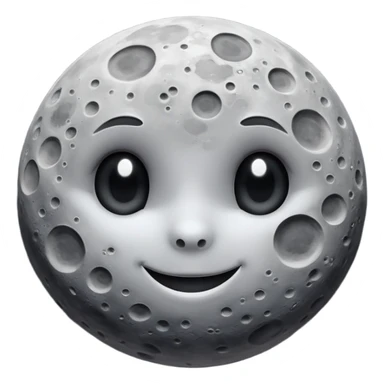 Moon with different shade sticker