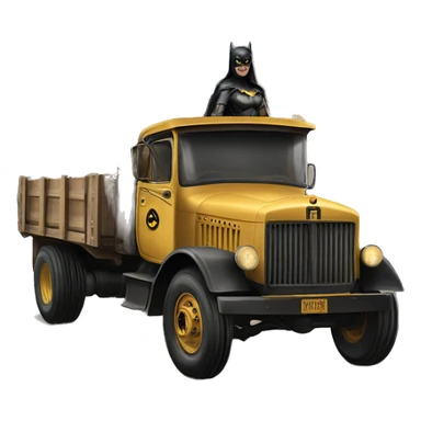 Batgirl monster killer 1917 truck sticker