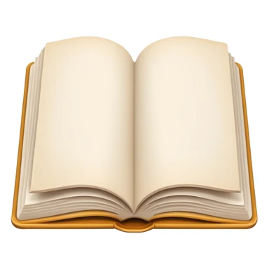 open book with completely empty white pages sticker