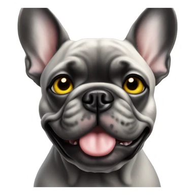 French bulldog with yellow eyes  sticker