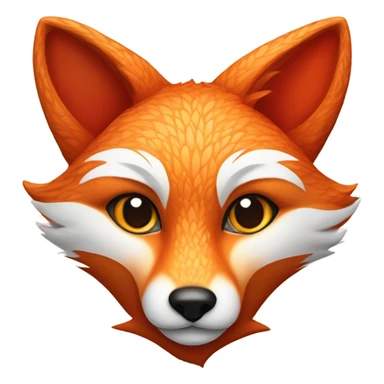 Heart fox sticker