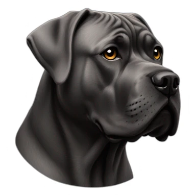 dog Cane Corso in profile sticker