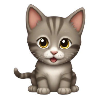 A kitten saying this "Navid!" sticker