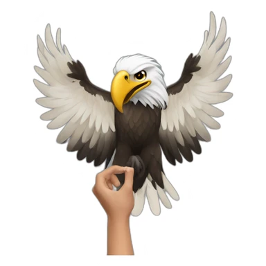 Albanian eagle hand  sticker