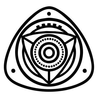 detailed mechanical illustration of a Wankel rotary engine sticker