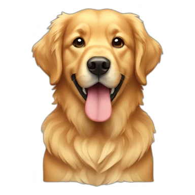 pixel the golden retriever sticker