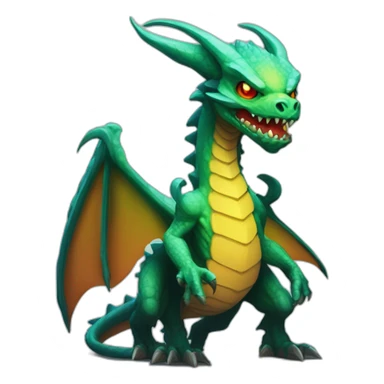 alien dragon monster scifi roguelike rpg style inspired by slay the spire digital art sticker