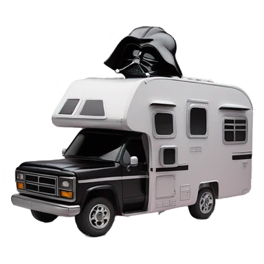 Darth Vader and Barbie’s expensive but very dusty old disturbing disgusting ghostly very haunted horror dream rc camper sticker
