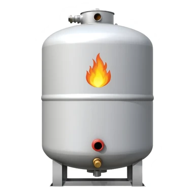 1000 gal residential propane tank white sticker