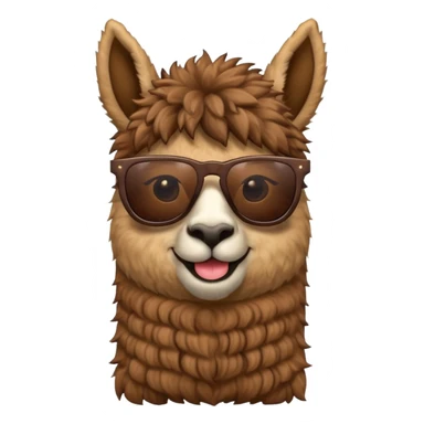 Llama with 🕶️ sticker