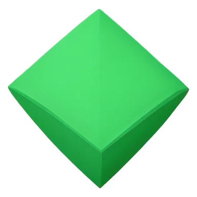 green rhombus sticker