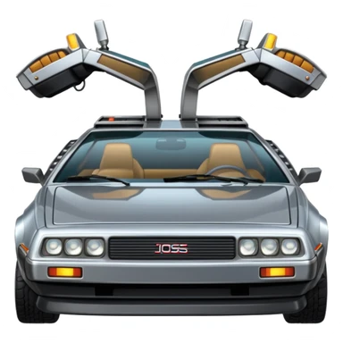 Delorean machine à voyager dans le temps sticker