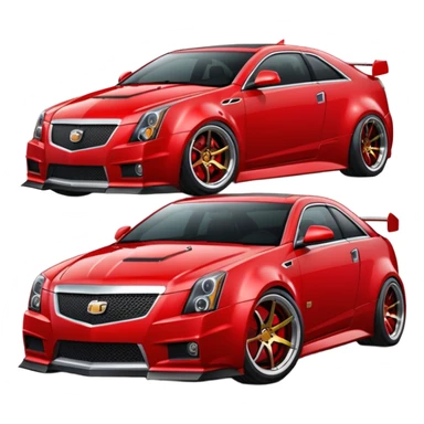 Red cts wide body sticker