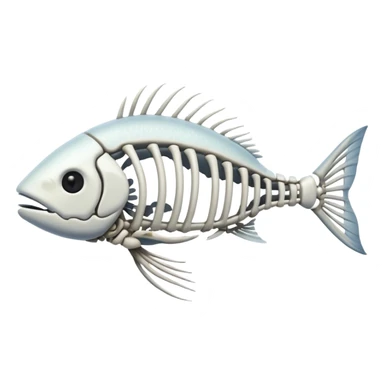 Fish t bones sticker