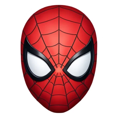 Spiderman face black costume  sticker