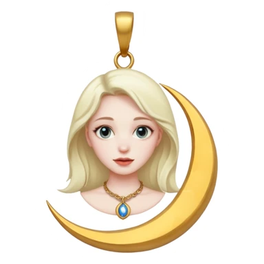wiccan moon girly goddess sticker