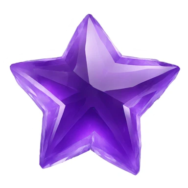 amethyst star stone sticker