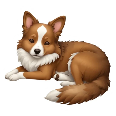 собака породи ауссі спить sticker