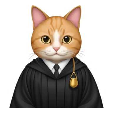 cat lawyer won the case in court sticker