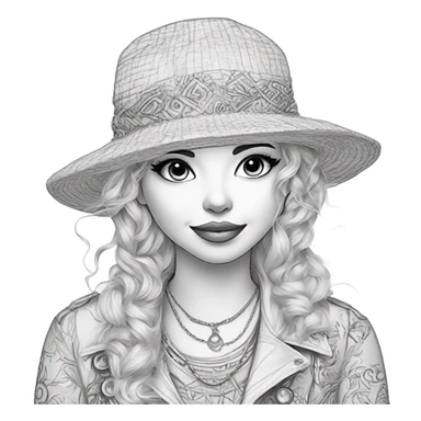 Coloring book sticker