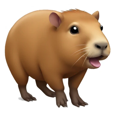 Un capibara obeso sticker