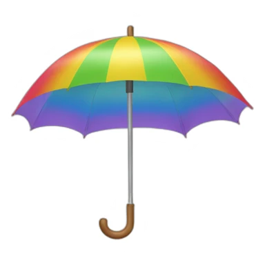 Paraguas arcoiris sticker