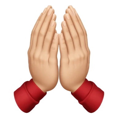 folded hand praying sticker