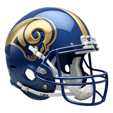 LA Rams helmet and logo sticker