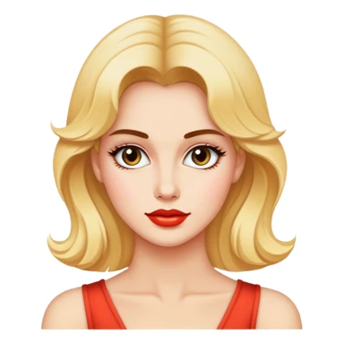 Beautiful woman in 1980’s woman fashion look sticker